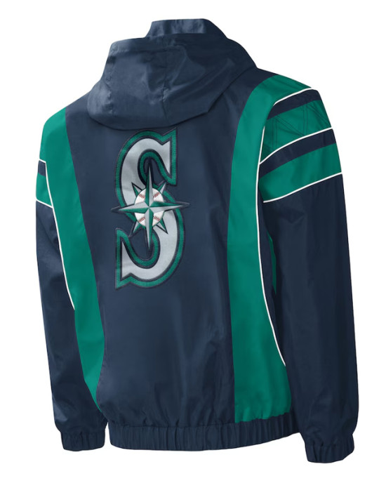 Seattle Mariners The Diamond Navy Satin Jacket