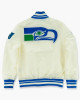 Seattle Seahawks Cream Throwback Classic Jacket Seattle Seahawks Cream Throwback Classic Jacket