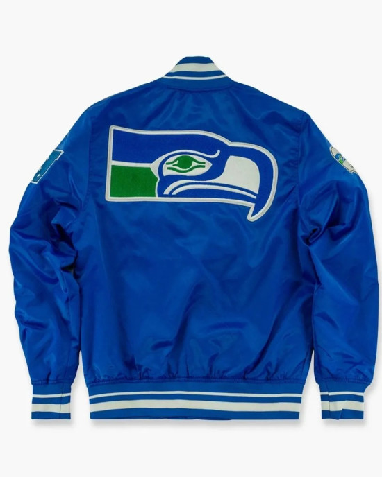 Seattle Seahawks Cream Throwback Classic Jacket Seattle Seahawks Cream Throwback Classic Jacket