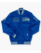 Seattle Seahawks Cream Throwback Classic Jacket