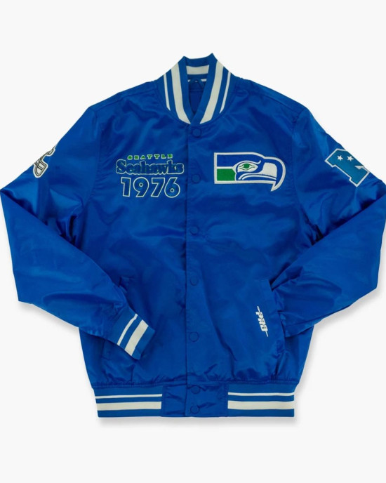 Seattle Seahawks Cream Throwback Classic Jacket Seattle Seahawks Cream Throwback Classic Jacket