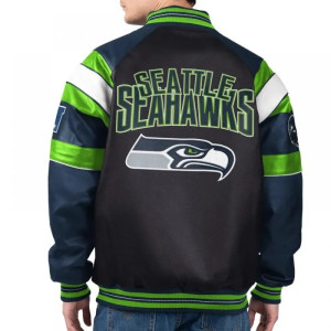 Seattle Seahawks G-III Faux Varsity Leather Jacket