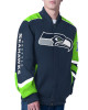 Seattle Seahawks Prime Time Racing Full-Zip Navy Cotton Jacket