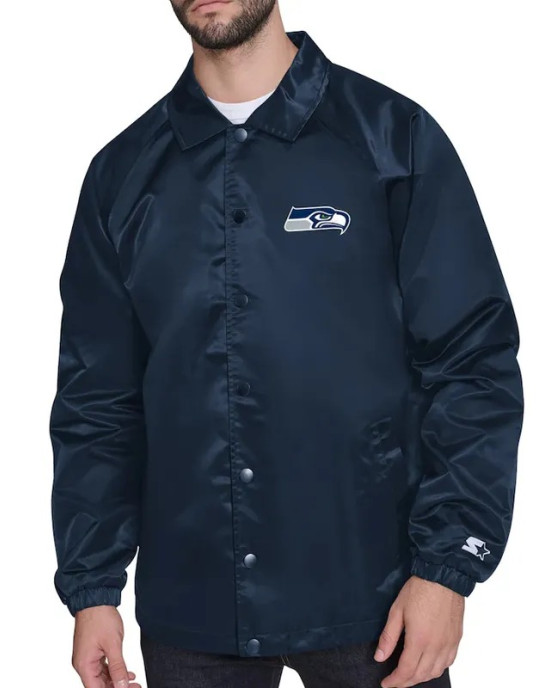 Seattle Seahawks Retro Logo Coaches Jacket Seattle Seahawks Retro Logo Coaches Jacket