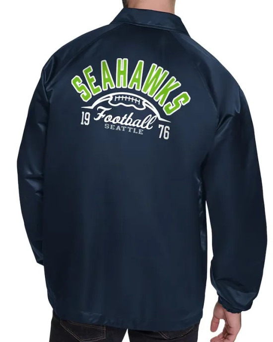 Seattle Seahawks Retro Logo Coaches Jacket Seattle Seahawks Retro Logo Coaches Jacket