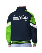 Seattle Seahawks Strong Arm Navy Full-Zip Jacket