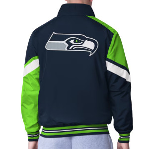 Seattle Seahawks Strong Arm Navy Full-Zip Jacket