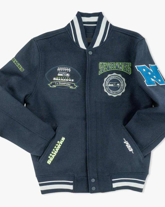 Seattle Seahawks Super Bowl Champions Varsity Jacket Seattle Seahawks Super Bowl Champions Varsity Jacket