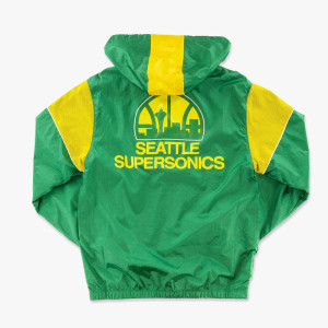 Seattle Supersonics 1979 Champions Anorak Half-Zip Green Jacket