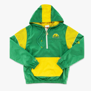 Seattle Supersonics 1979 Champions Anorak Half-Zip Green Jacket