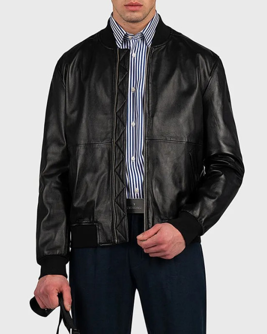 Sebastian Maniscalco Bookie Leather Jacket