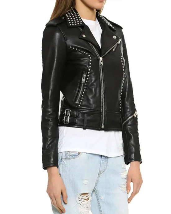 Shannon Beador The Real Housewives of Orange County Studded Leather Jacket Shannon Beador The Real Housewives of Orange County Studded Leather Jacket