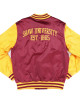 Shaw University Garnet and Gold Baseball Jacket Shaw University Garnet and Gold Baseball Jacket