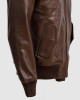 Sheep Leather Black  Bomber Jacket