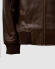 Sheep Leather Black  Bomber Jacket