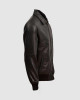 Sheep Leather Black Bomber Jacket Sheep Leather Black Bomber Jacket