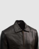 Sheep Leather Black Bomber Jacket Sheep Leather Black Bomber Jacket