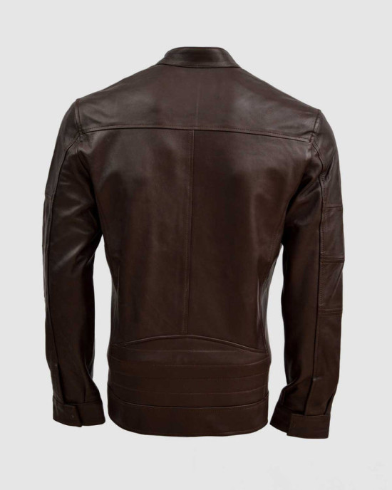 Sheep Leather Brown Biker Jacket Sheep Leather Brown Biker Jacket