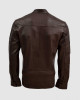 Sheep Leather Brown Biker Jacket Sheep Leather Brown Biker Jacket
