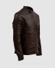 Sheep Leather Brown Biker Jacket Sheep Leather Brown Biker Jacket