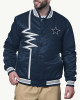 Shock Wave Dallas Cowboys Navy Satin Jacket