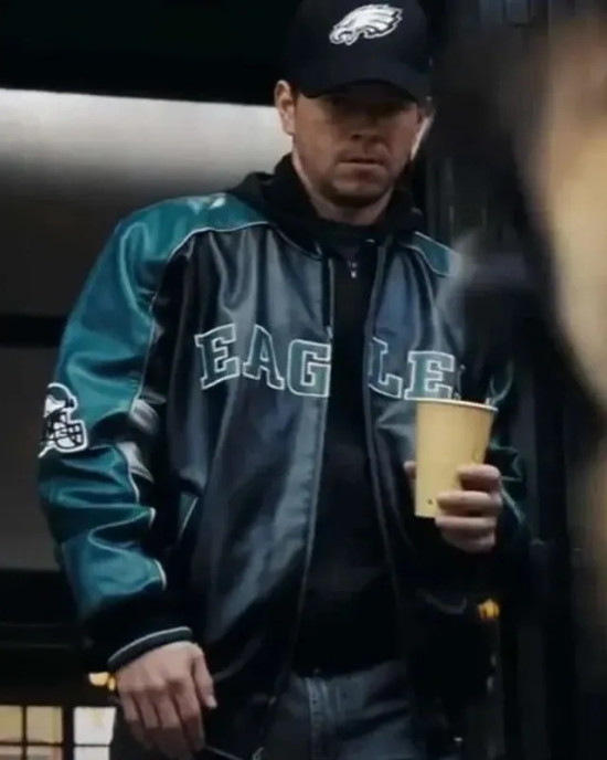 Shooter Mark Wahlberg Philadelphia Eagles Leather Jacket