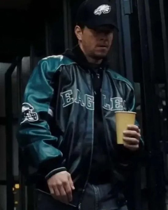 Shooter Mark Wahlberg Philadelphia Eagles Leather Jacket