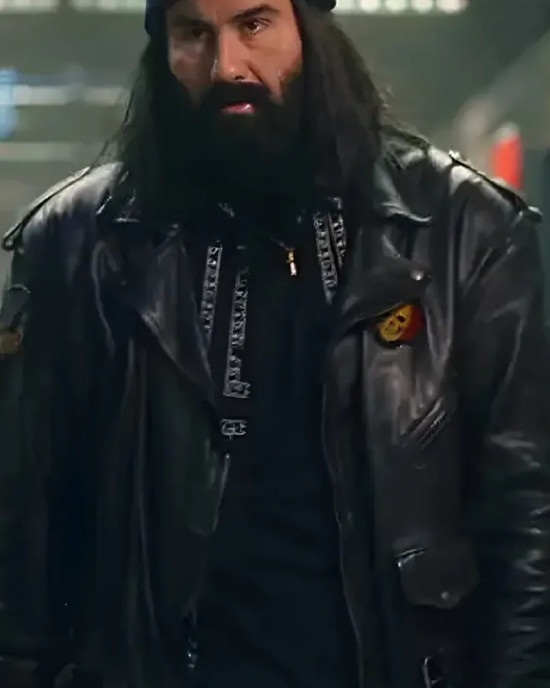 Sixty Minutes 2024 José Barros Black Real Leather Jacket