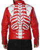Skeleton Leather Red Jacket
