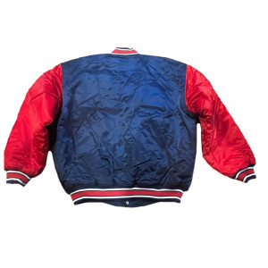 Skychiefs Mets Blue and Red Satin Jacket