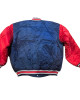 Skychiefs Mets Blue and Red Satin Jacket