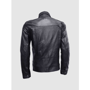 Slim Fit Biker Black Leather Jacket