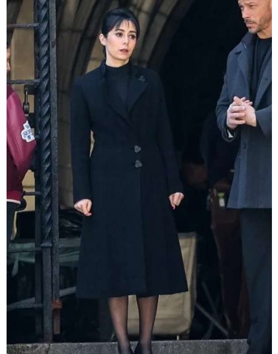 Sofia Falcone The Penguin S01 Black Coat