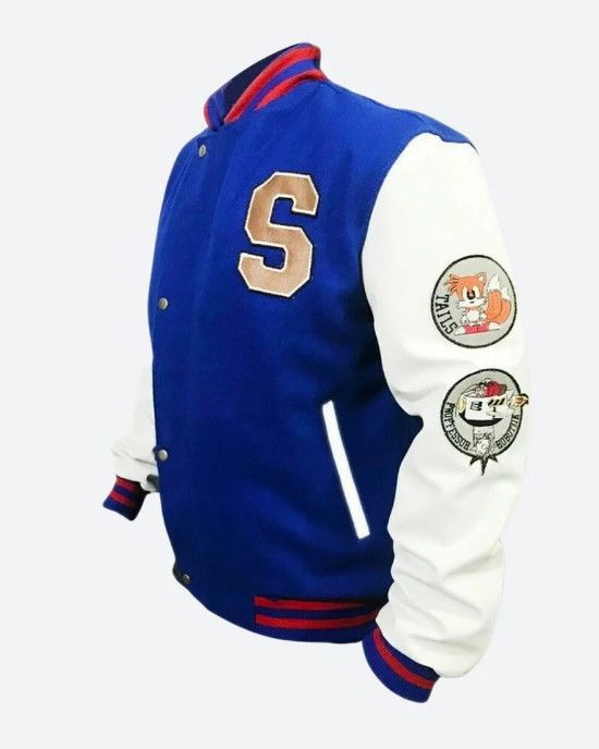 Sonic the Hedgehog Letterman Varsity Jacket Sonic the Hedgehog Letterman Varsity Jacket