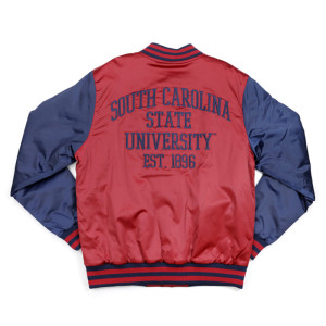 South Carolina State Navy and Garnet Baseball Jacket