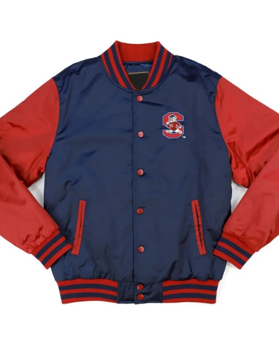 South Carolina State Navy and Red Baseball Jacket South Carolina State Navy and Red Baseball Jacket