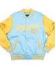 Southern University Columbia Blue and Gold Baseball Jacket Southern University Columbia Blue and Gold Baseball Jacket