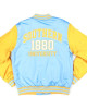 Southern University Columbia Blue and White Baseball Jacket Southern University Columbia Blue and White Baseball Jacket
