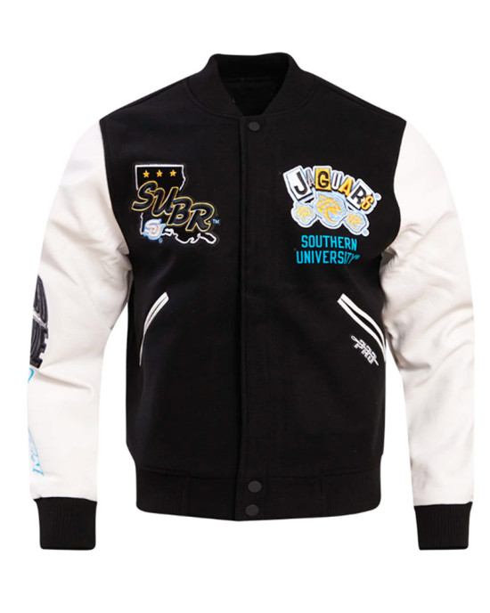 Southern University Homecoming Black and White Varsity Jacket Southern University Homecoming Black and White Varsity Jacket