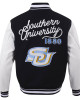 Southern University Jaguars Black and White Varsity Jacket Southern University Jaguars Black and White Varsity Jacket