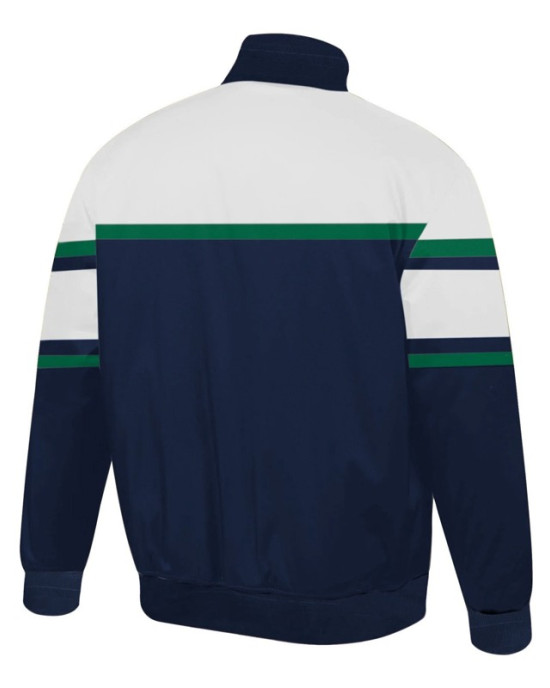 Special Script Dallas Mavericks Navy and White Jacket