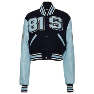 Spelman College Campus Remix Wool and Leather Varsity Jacket