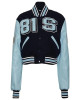 Spelman College Campus Remix Wool and Leather Varsity Jacket