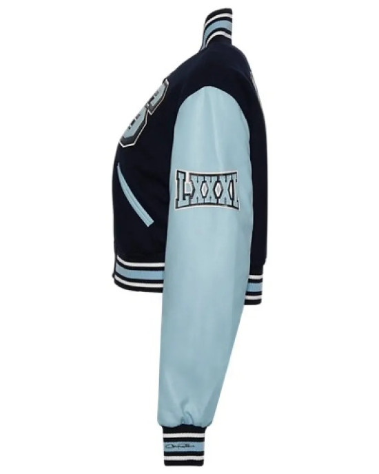 Spelman College Campus Remix Wool and Leather Varsity Jacket