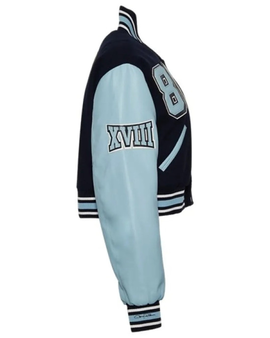 Spelman College Campus Remix Wool and Leather Varsity Jacket