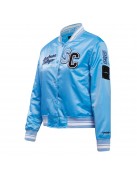 Spelman College Classic Rib Blue Satin Jacket