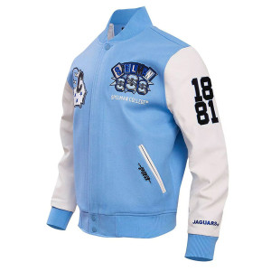 Spelman College Jaguars Blue Wool Varsity Jacket