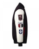 St Kilda Saints Collegiate Black and White Varsity Jacket St Kilda Saints Collegiate Black and White Varsity Jacket