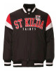 St Kilda Saints Fan Black Varsity Jacket