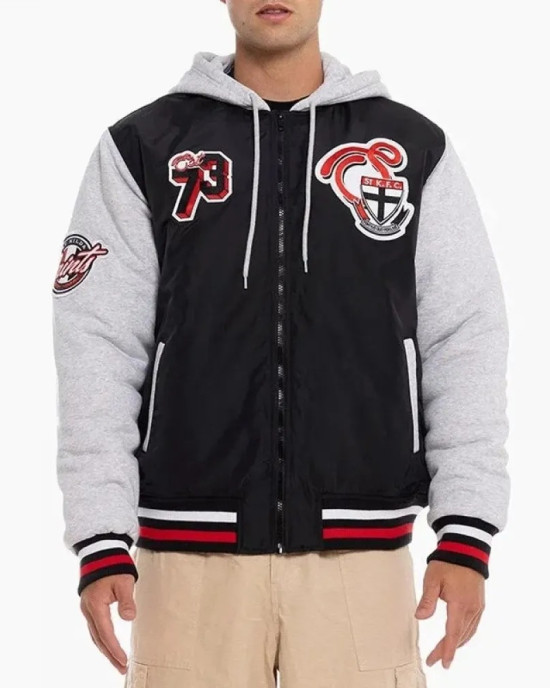 St Kilda Saints Patchwork Hooded Jacket